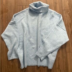 Vince Camuto Light Blue Turtleneck Sweater XXL Soft Knit Cozy Pullover
